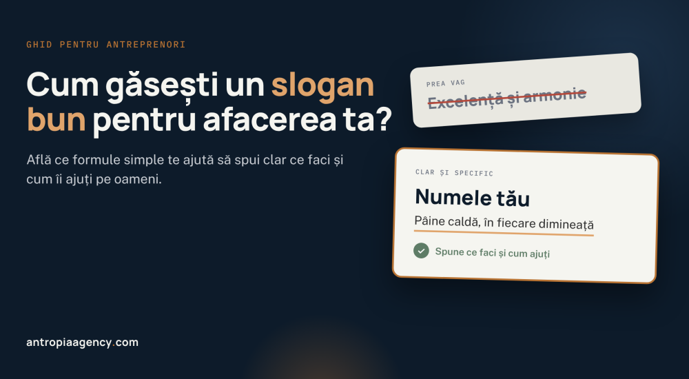Cum găsești un slogan bun pentru afacerea ta