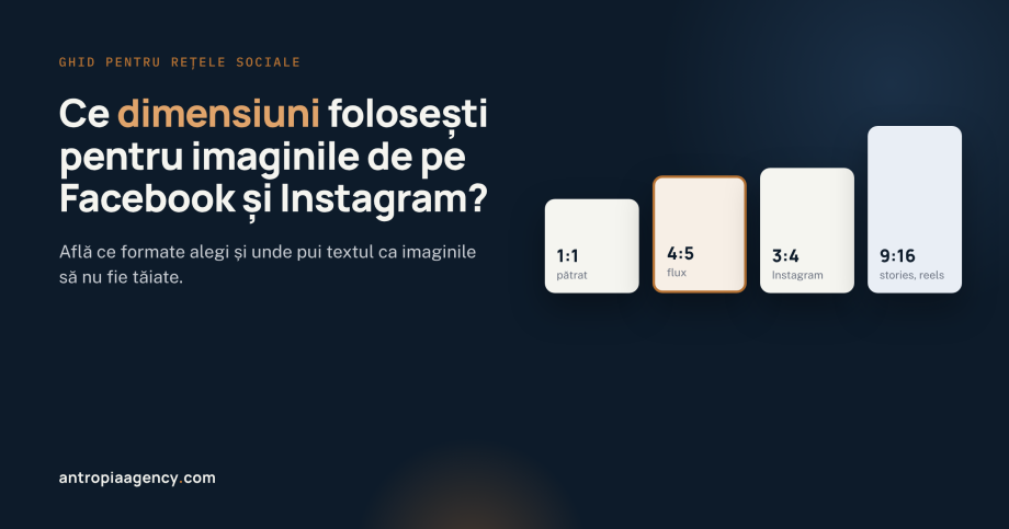 Ce dimensiuni folosești pentru imaginile de pe Facebook și Instagram